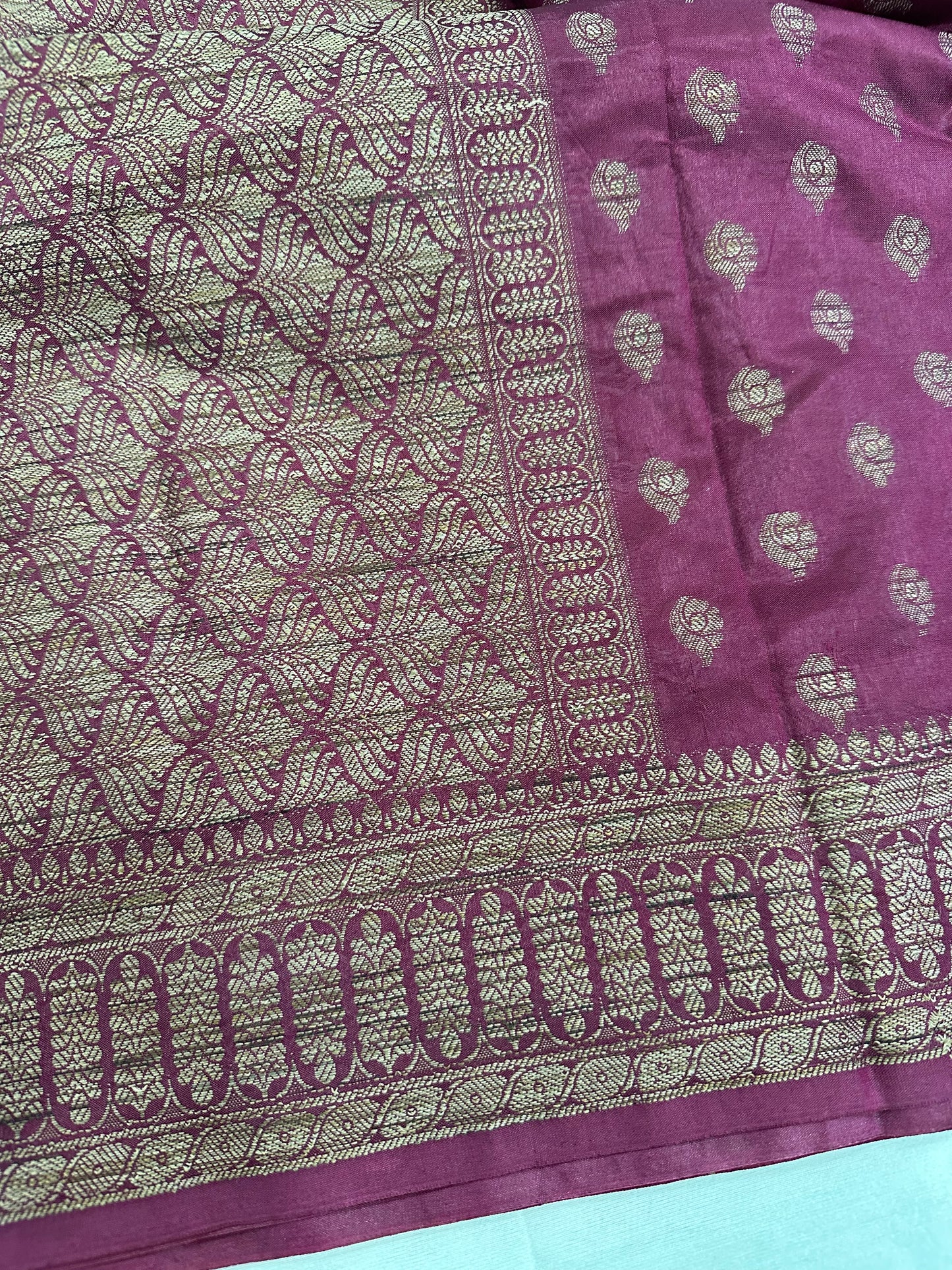 Wine Kheecha Silk Saree