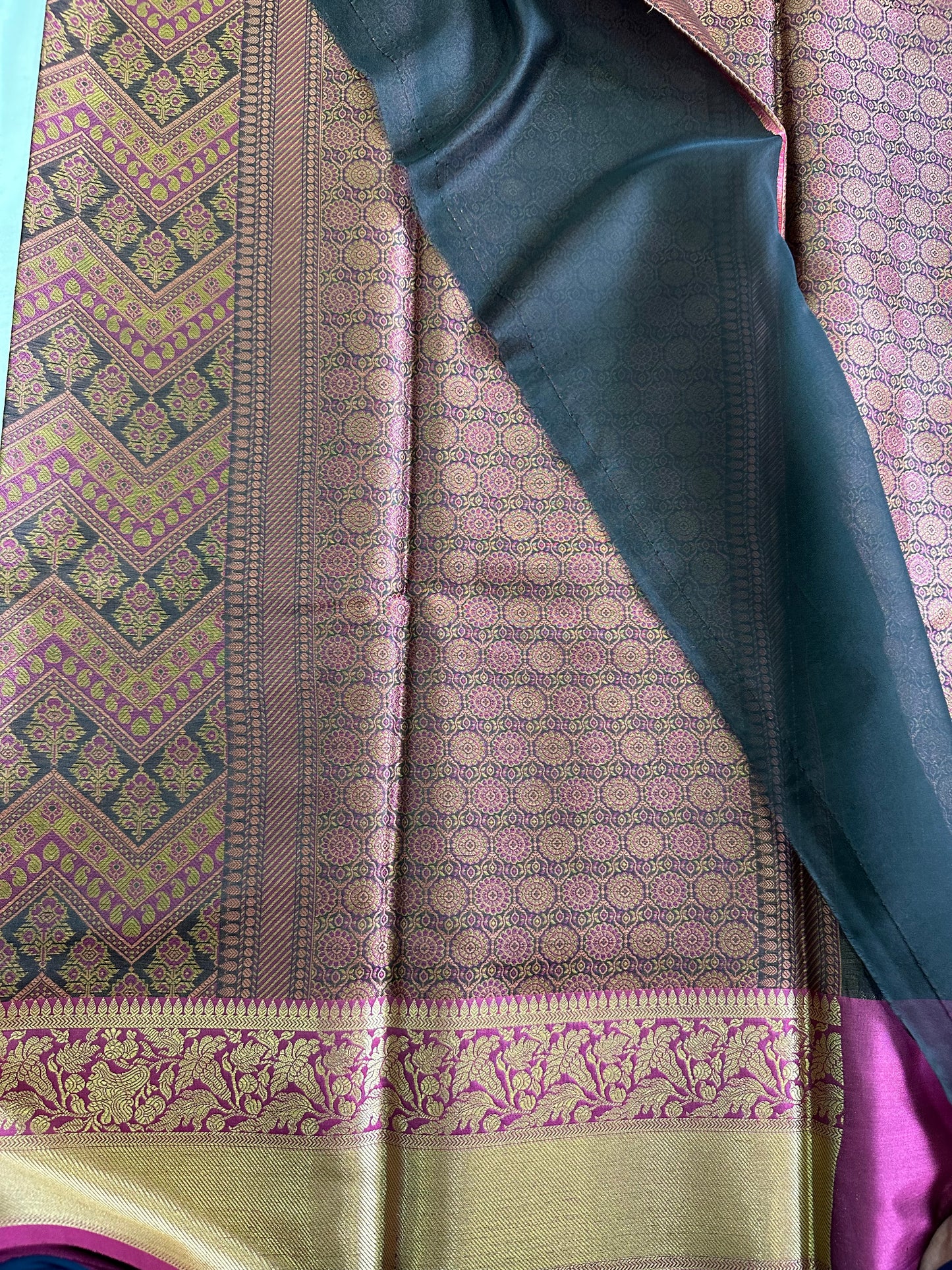 Magenta Banarasi Tanchui Saree