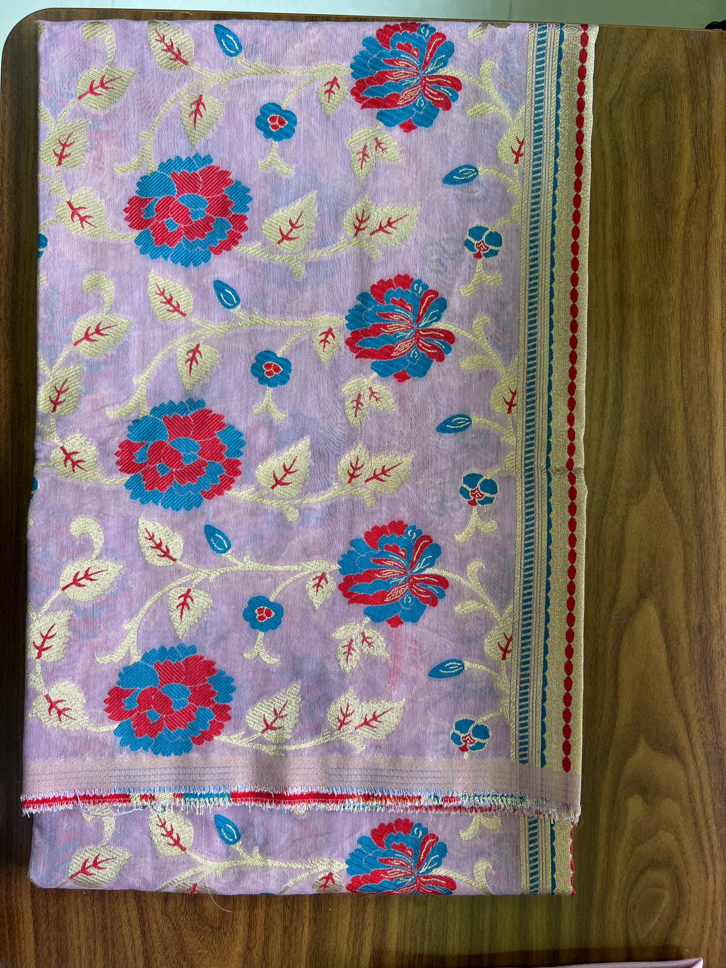 BANARASI COTTON SUIT SET- LILAC