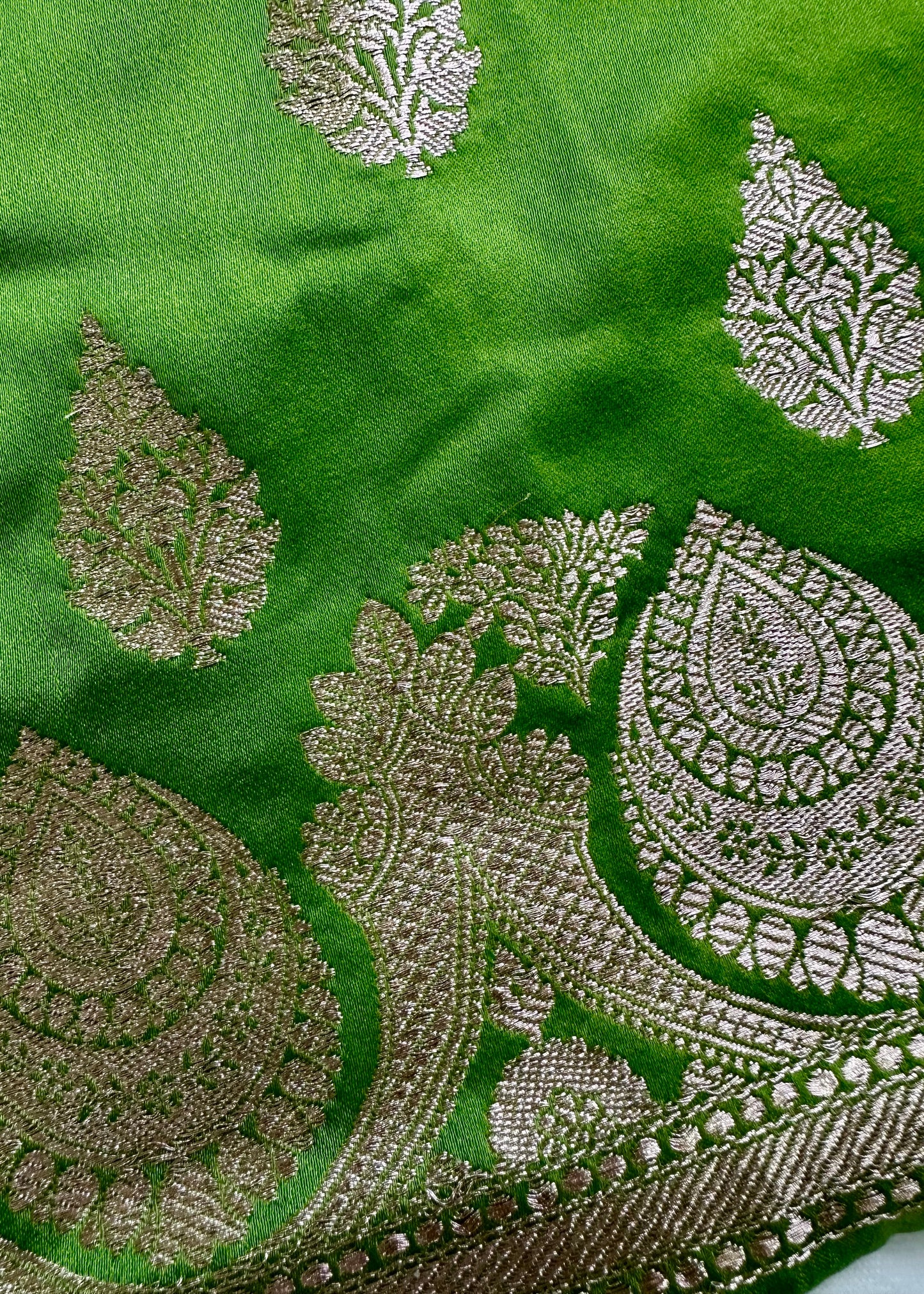 Green Mashru Silk Suit Set