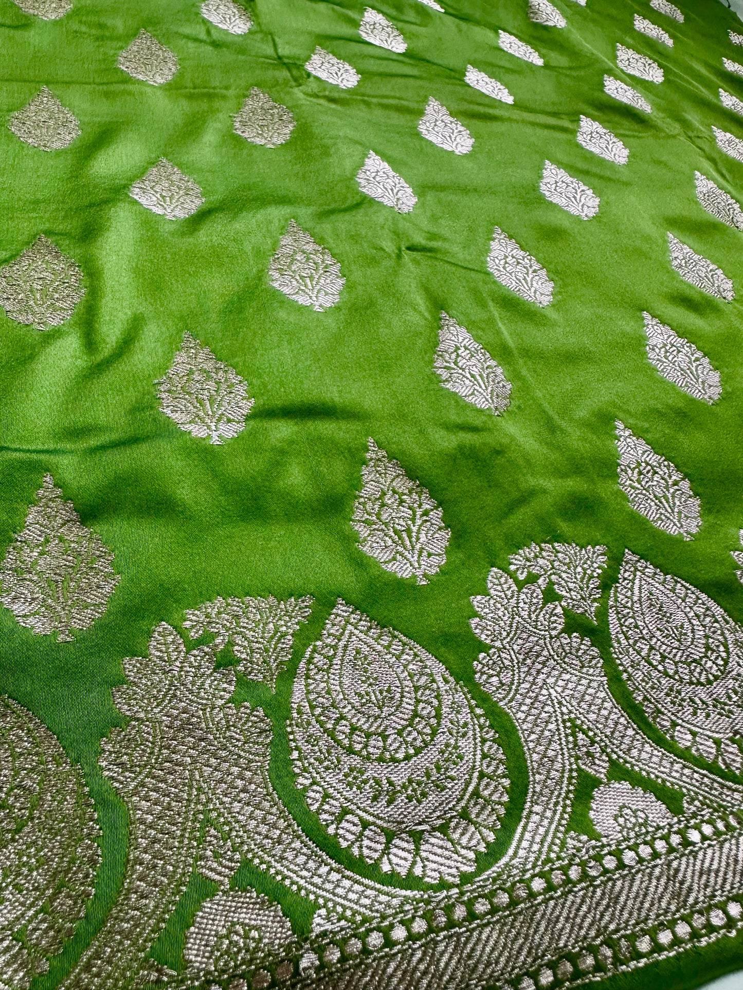 Green Mashru Silk Suit Set