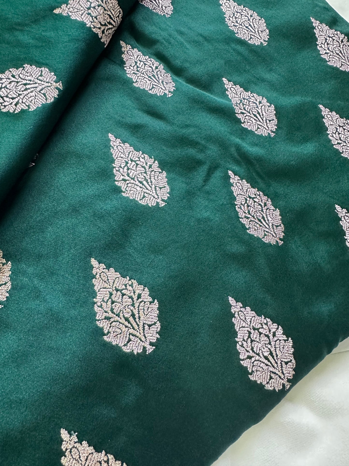 Green Mashru Silk Suit Set