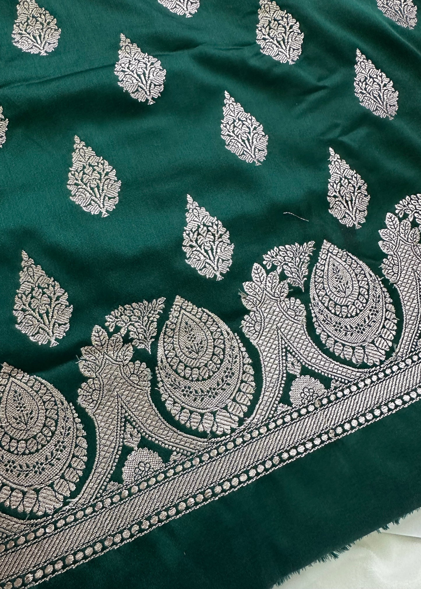 Green Mashru Silk Suit Set