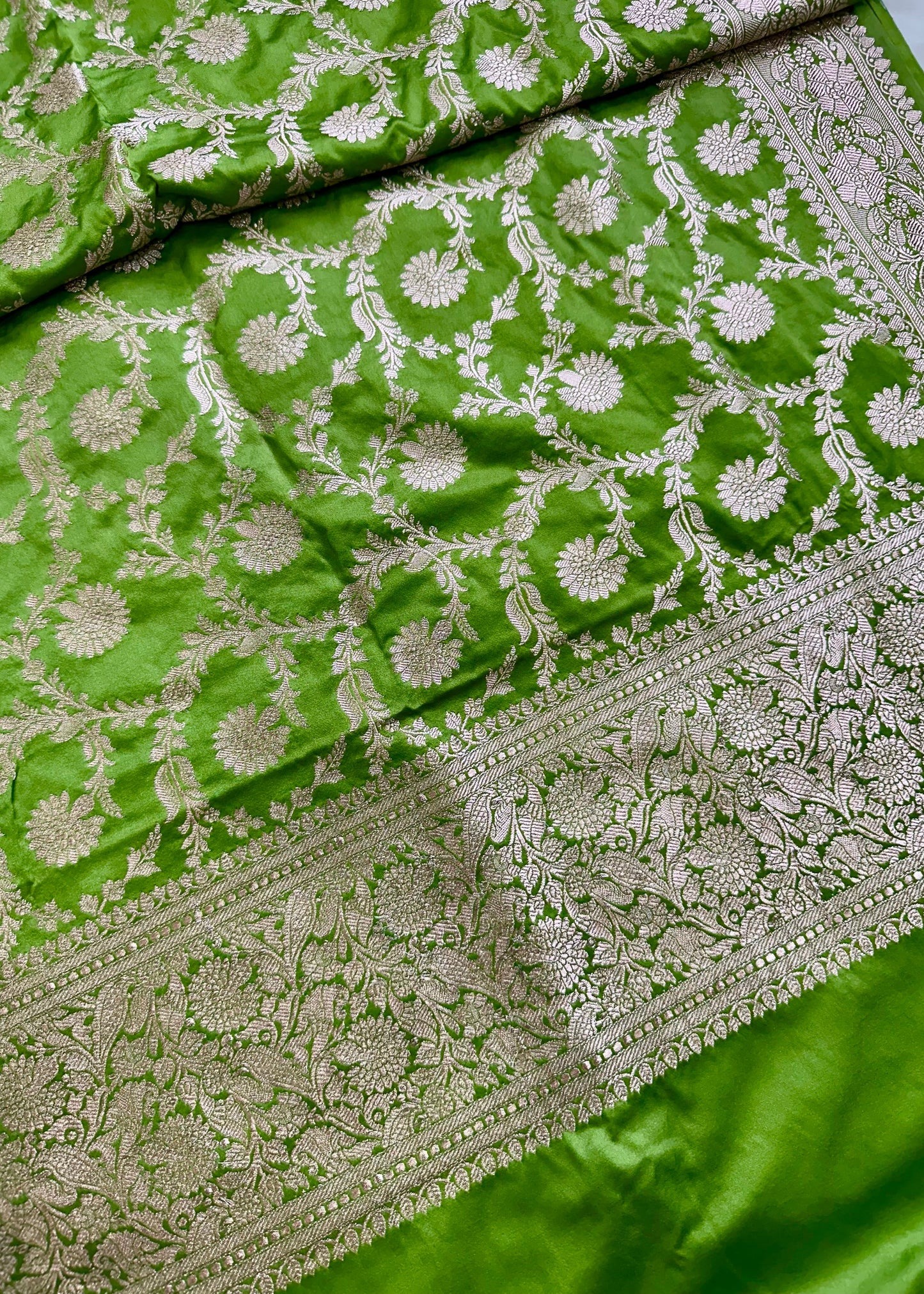 Green Mashru Silk Suit Set