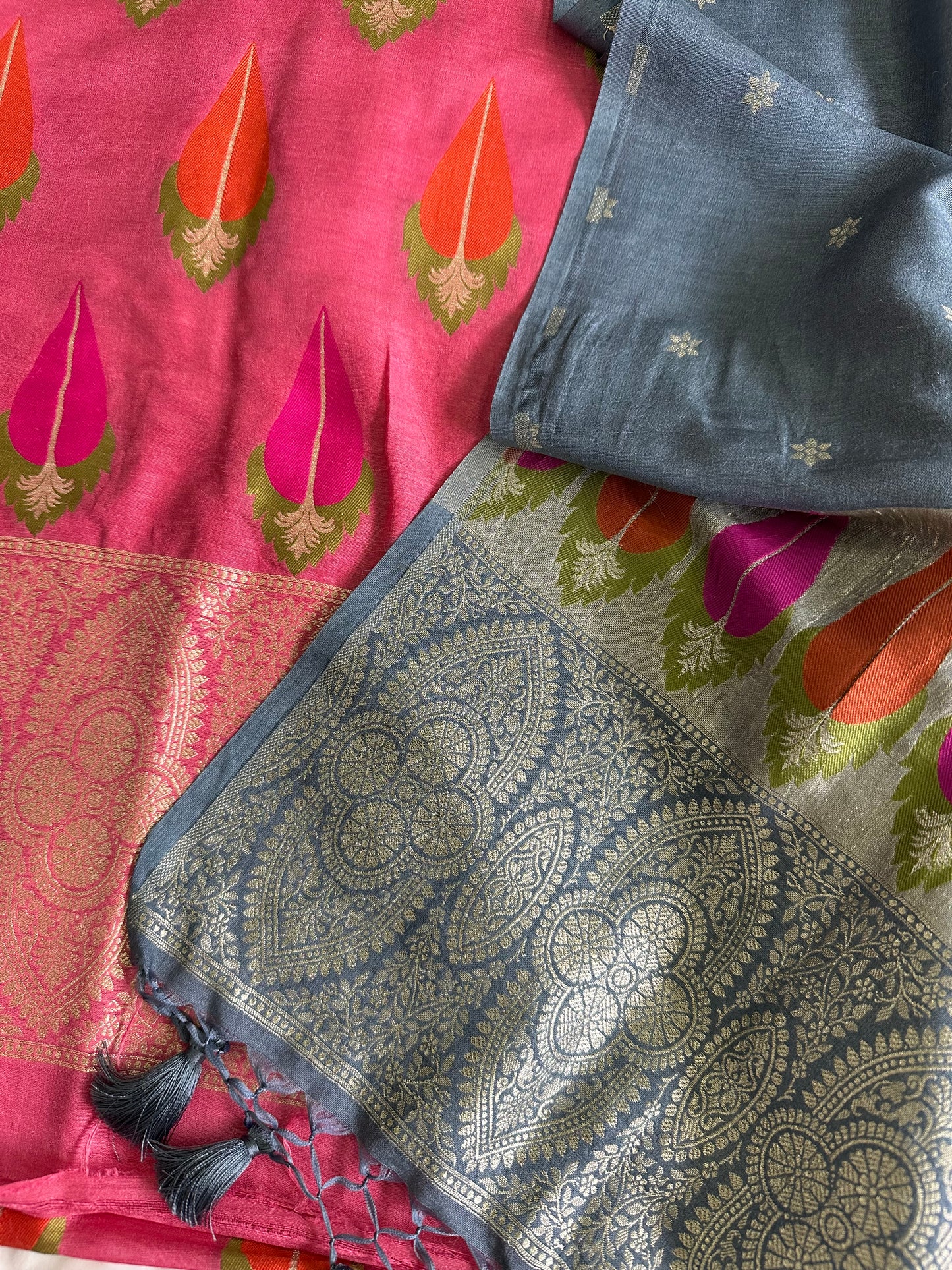 Pure Moonga Silk Suit Set