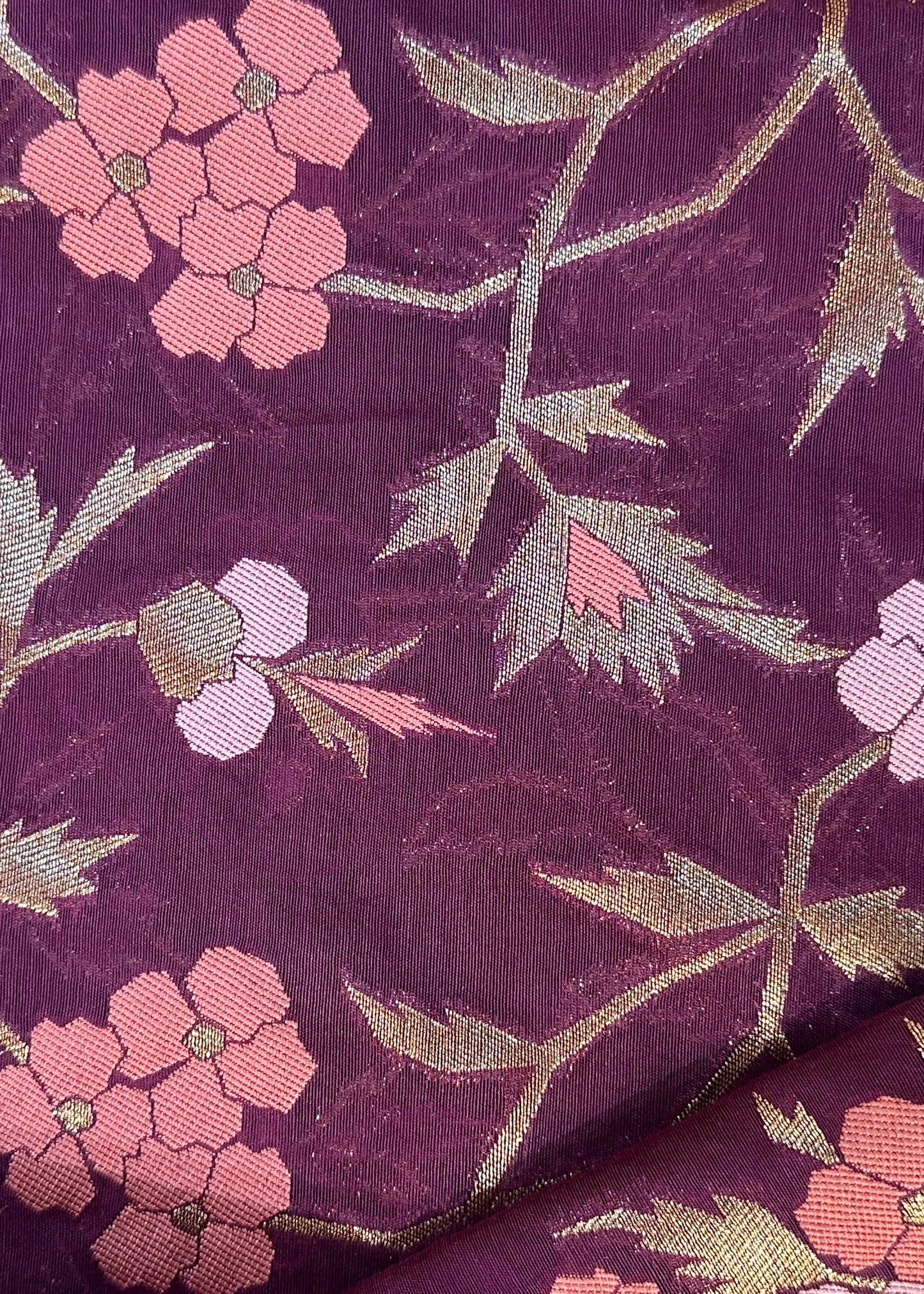 Purple Banarasi Cotton Suit Set