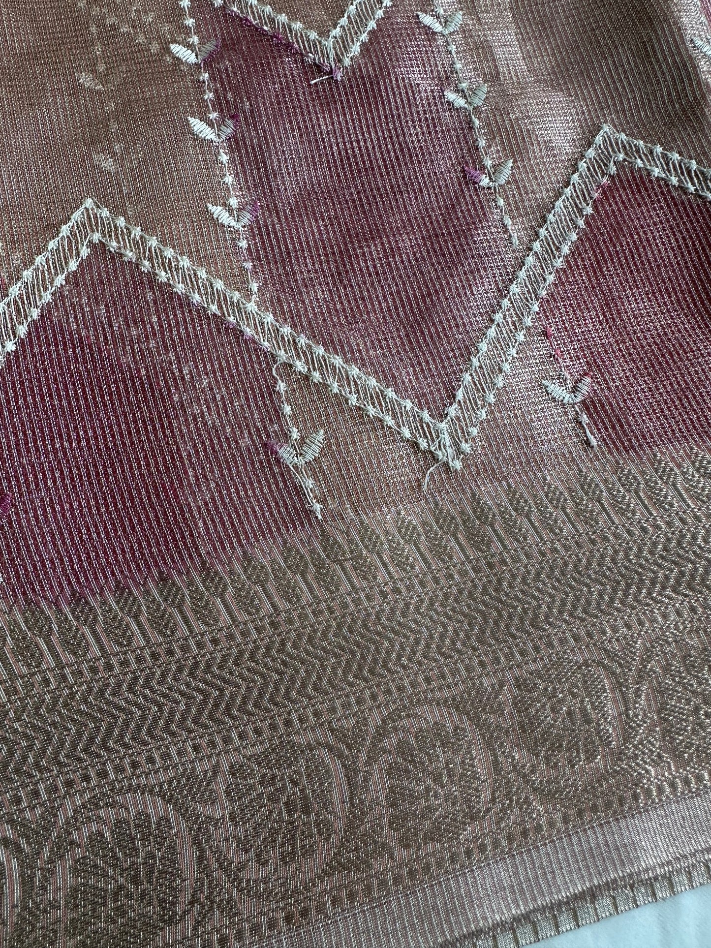 Pink Tissue Silk Saree