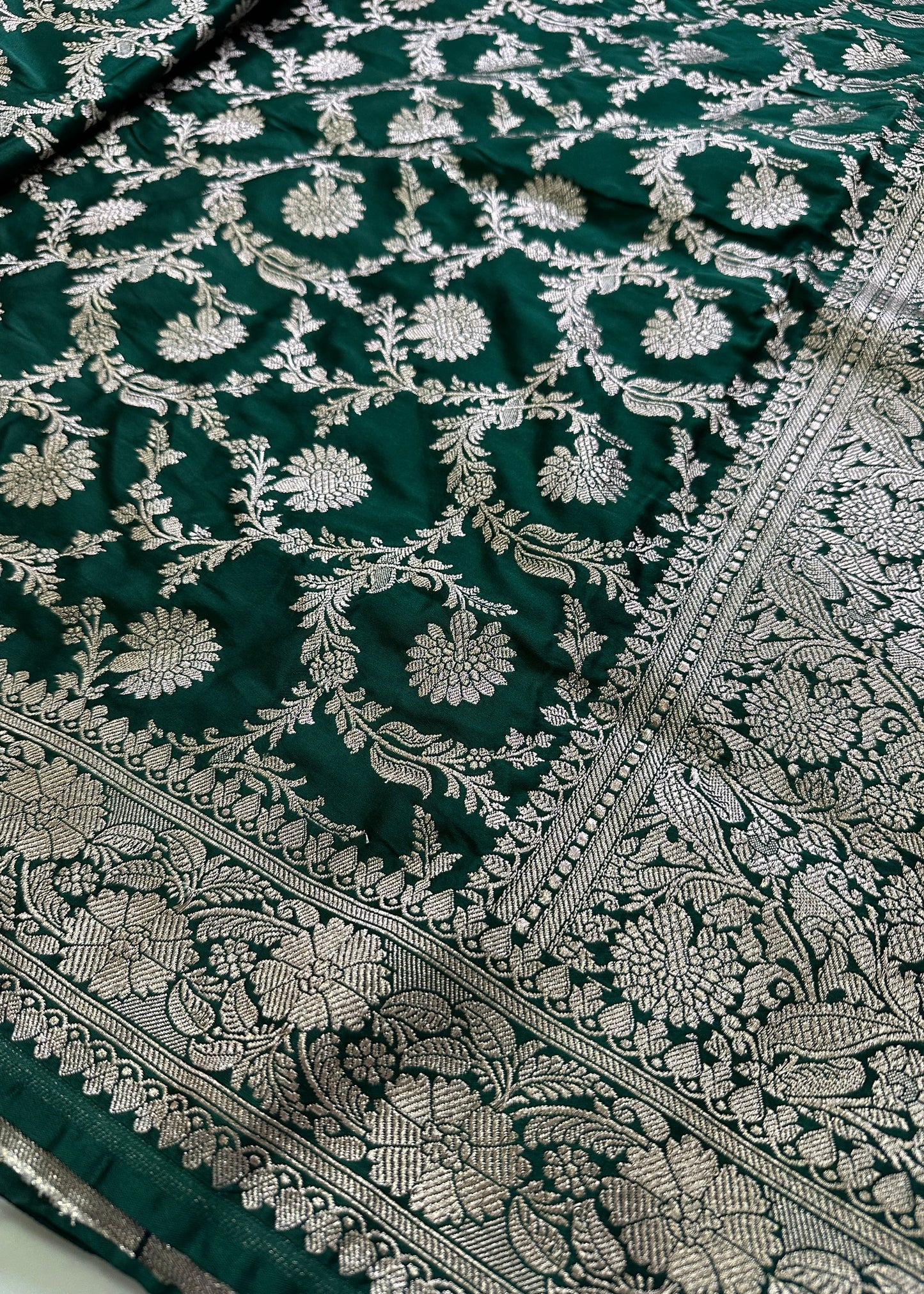 Green Mashru Silk Suit Set