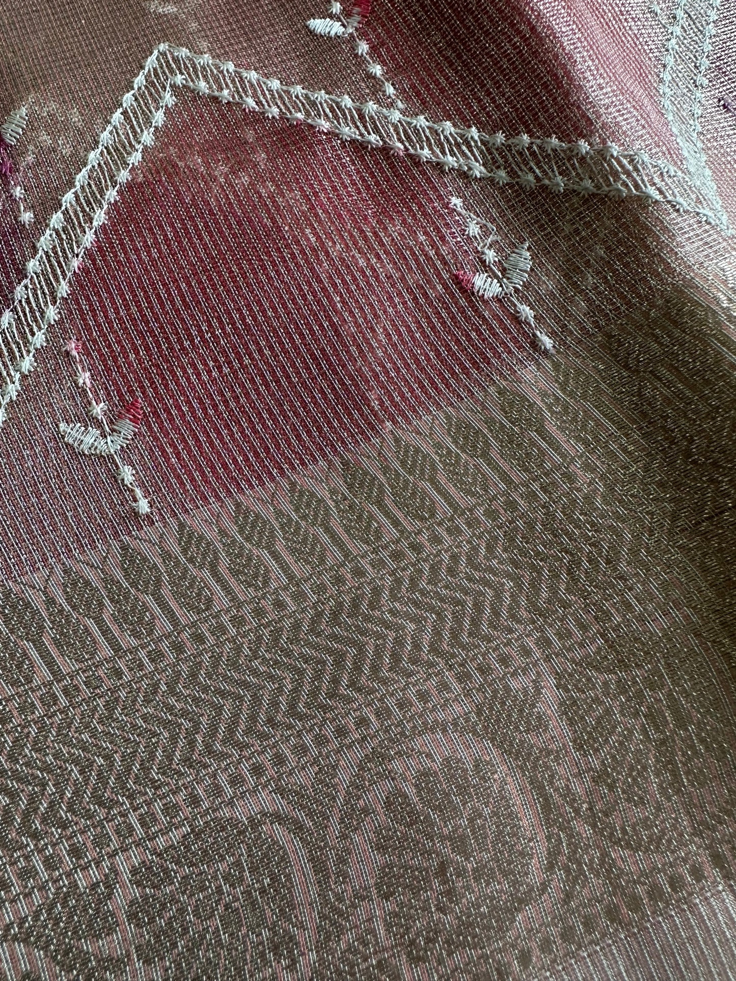 Pink Tissue Silk Saree