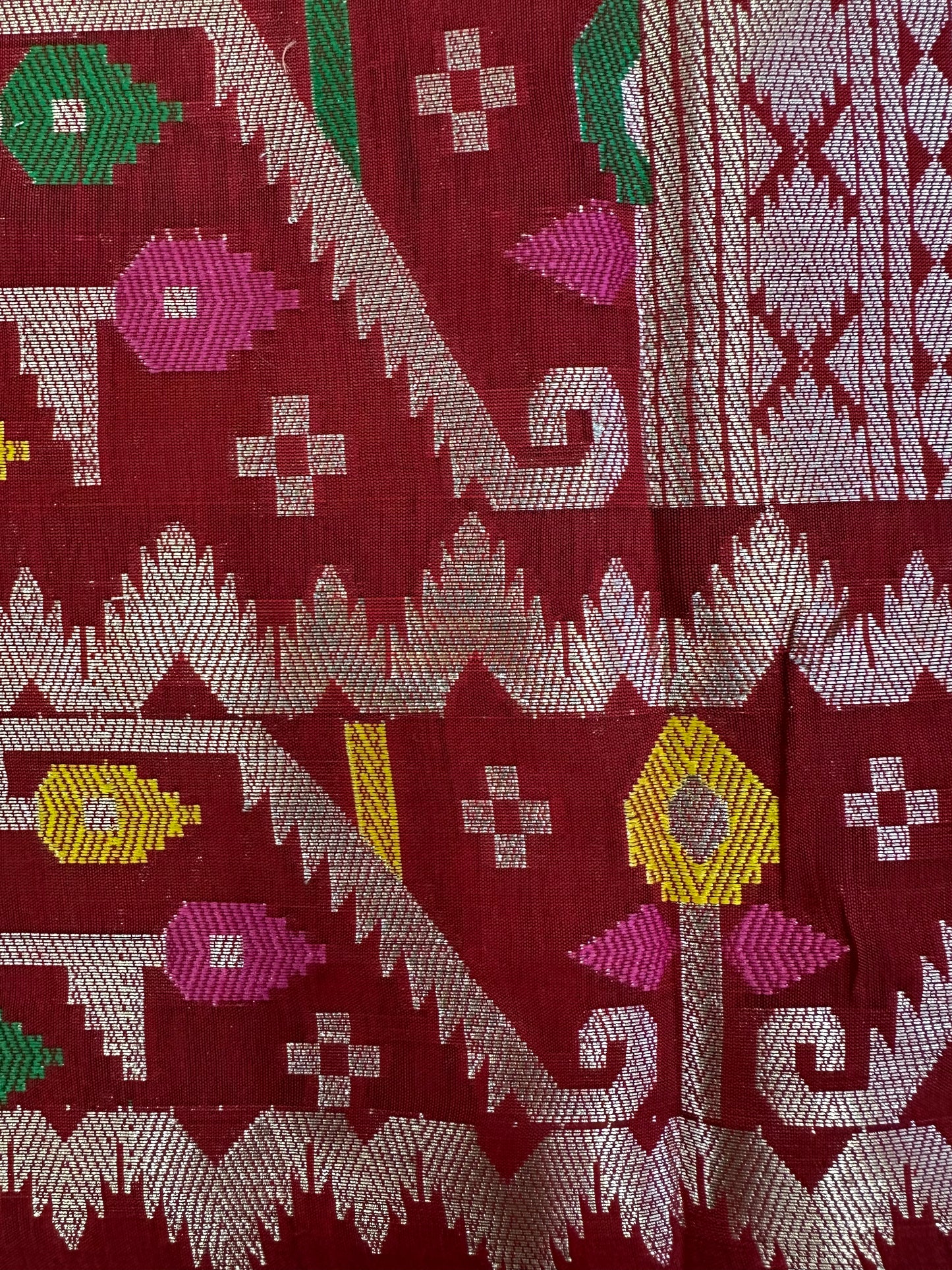 Red Booti Banarasi Saree