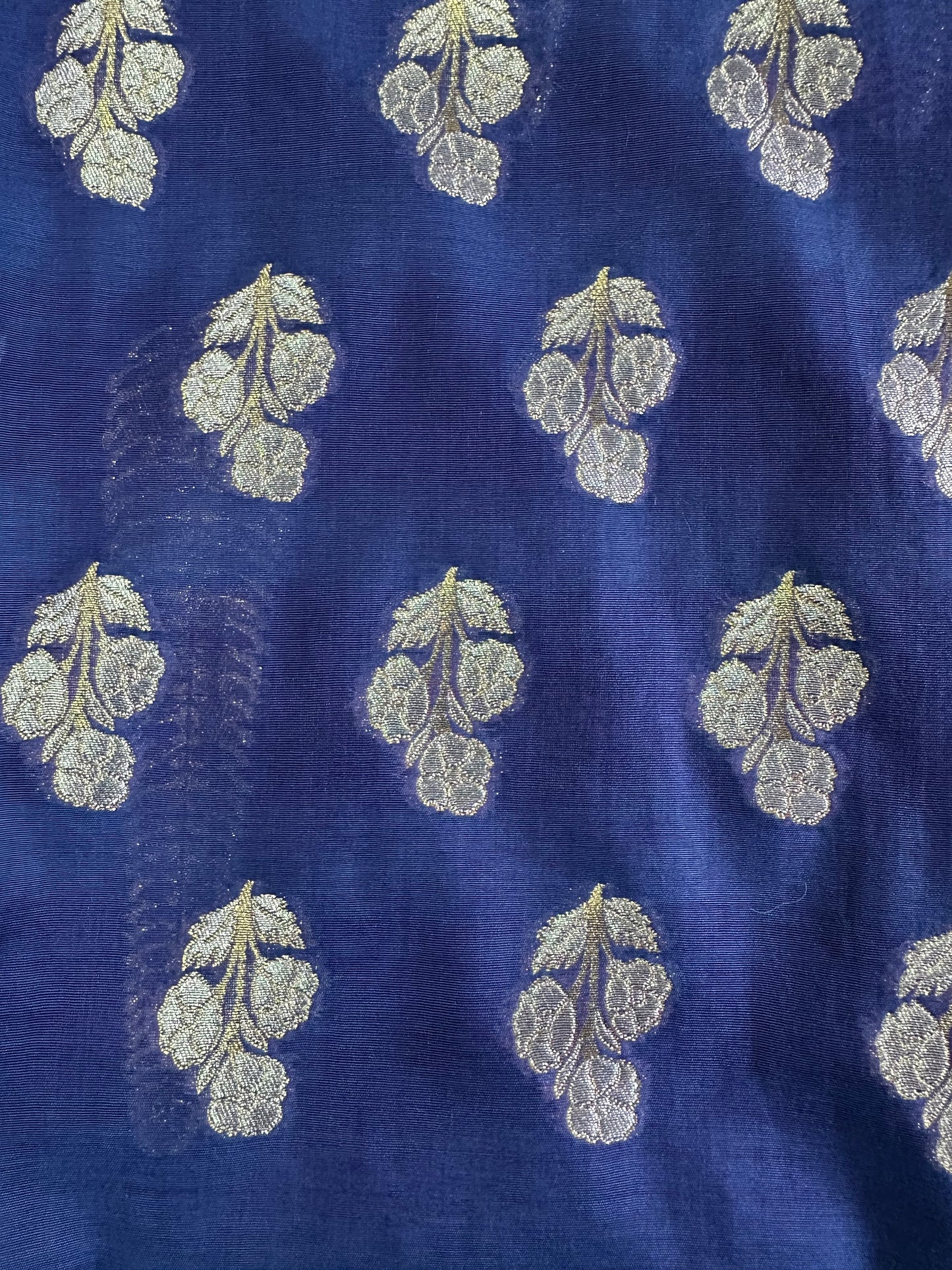 Premium Blue Banarasi Cotton Suit Set