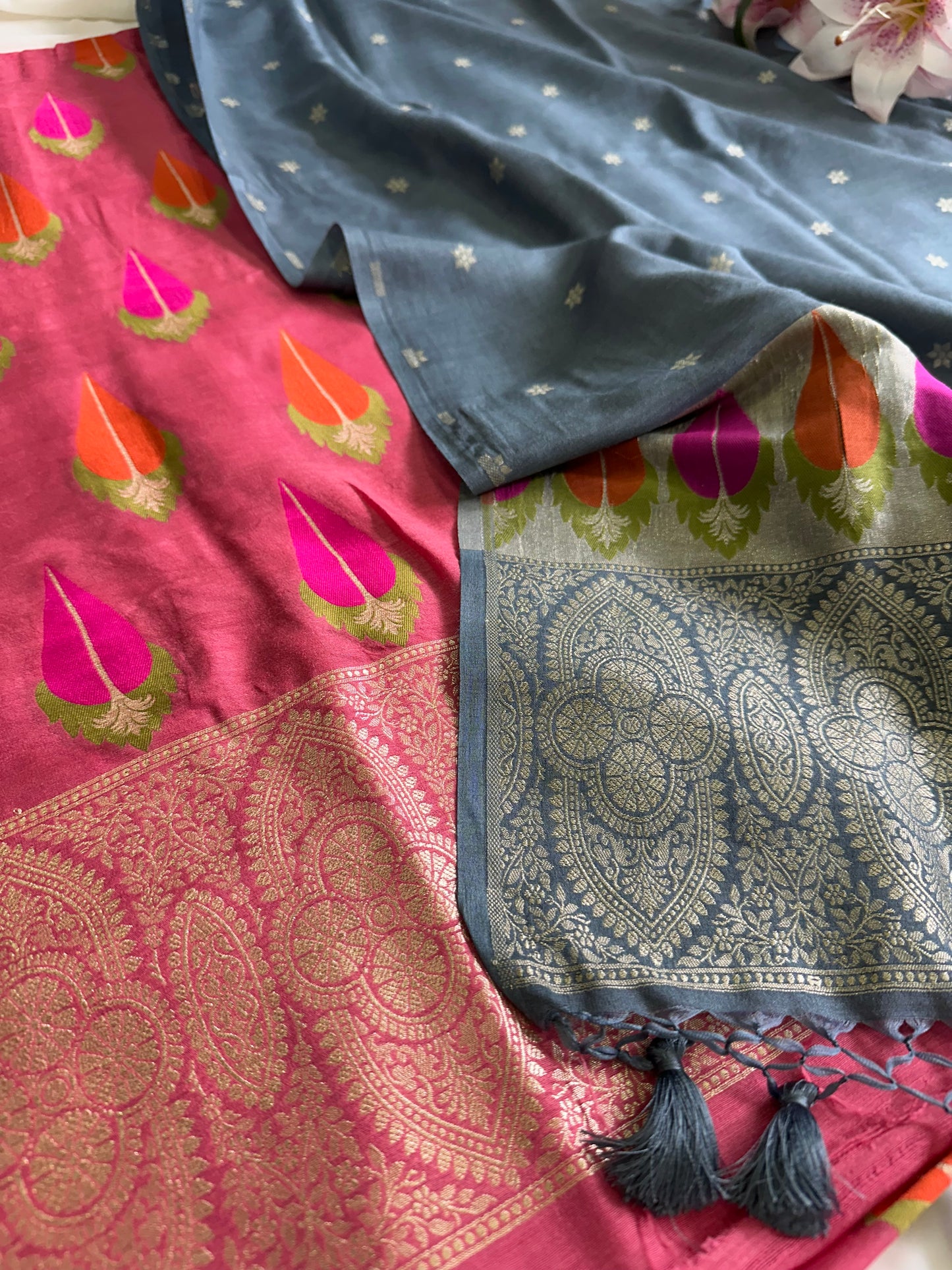 Pure Moonga Silk Suit Set