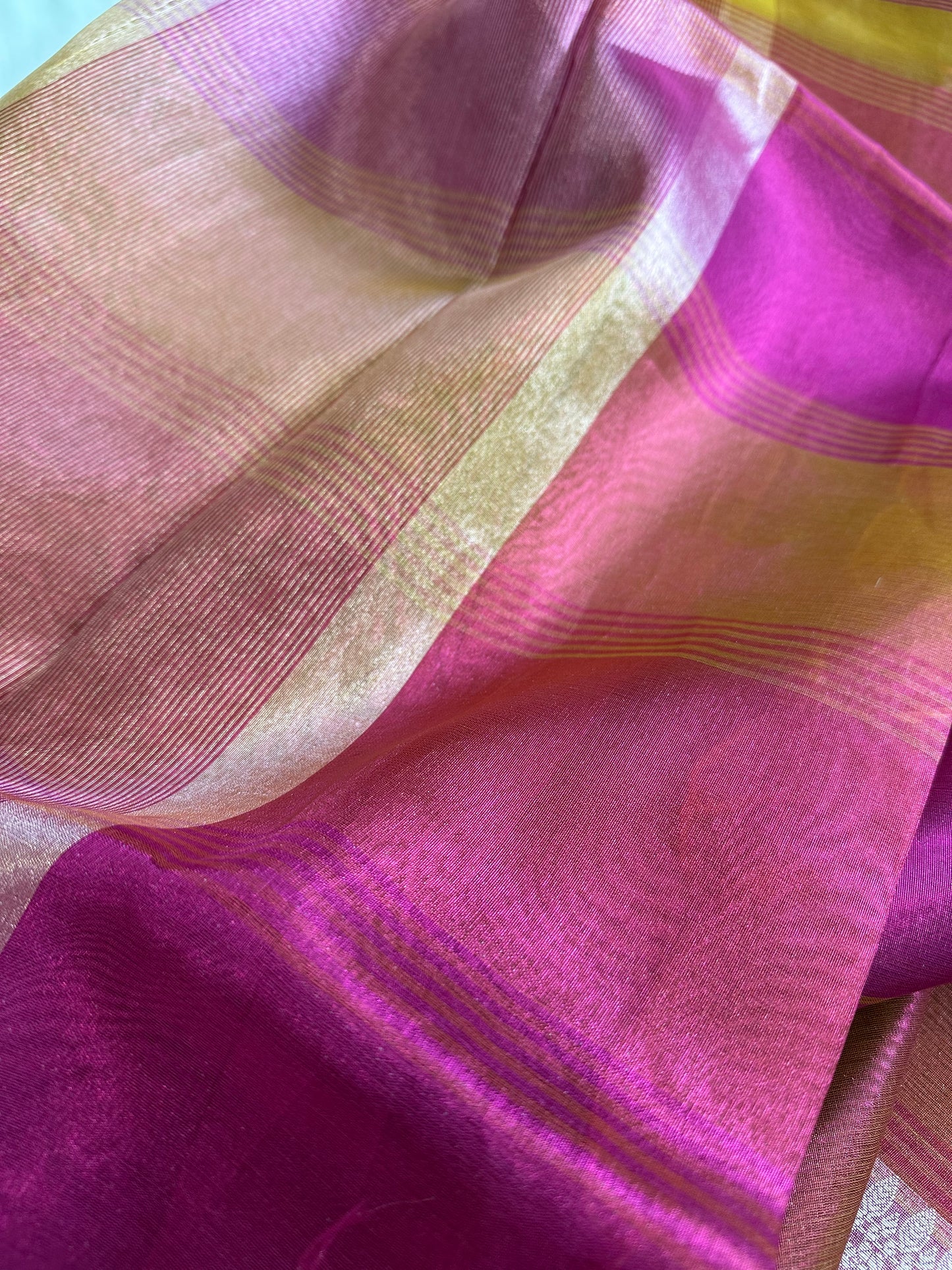 Pink Tissue Silk Saree