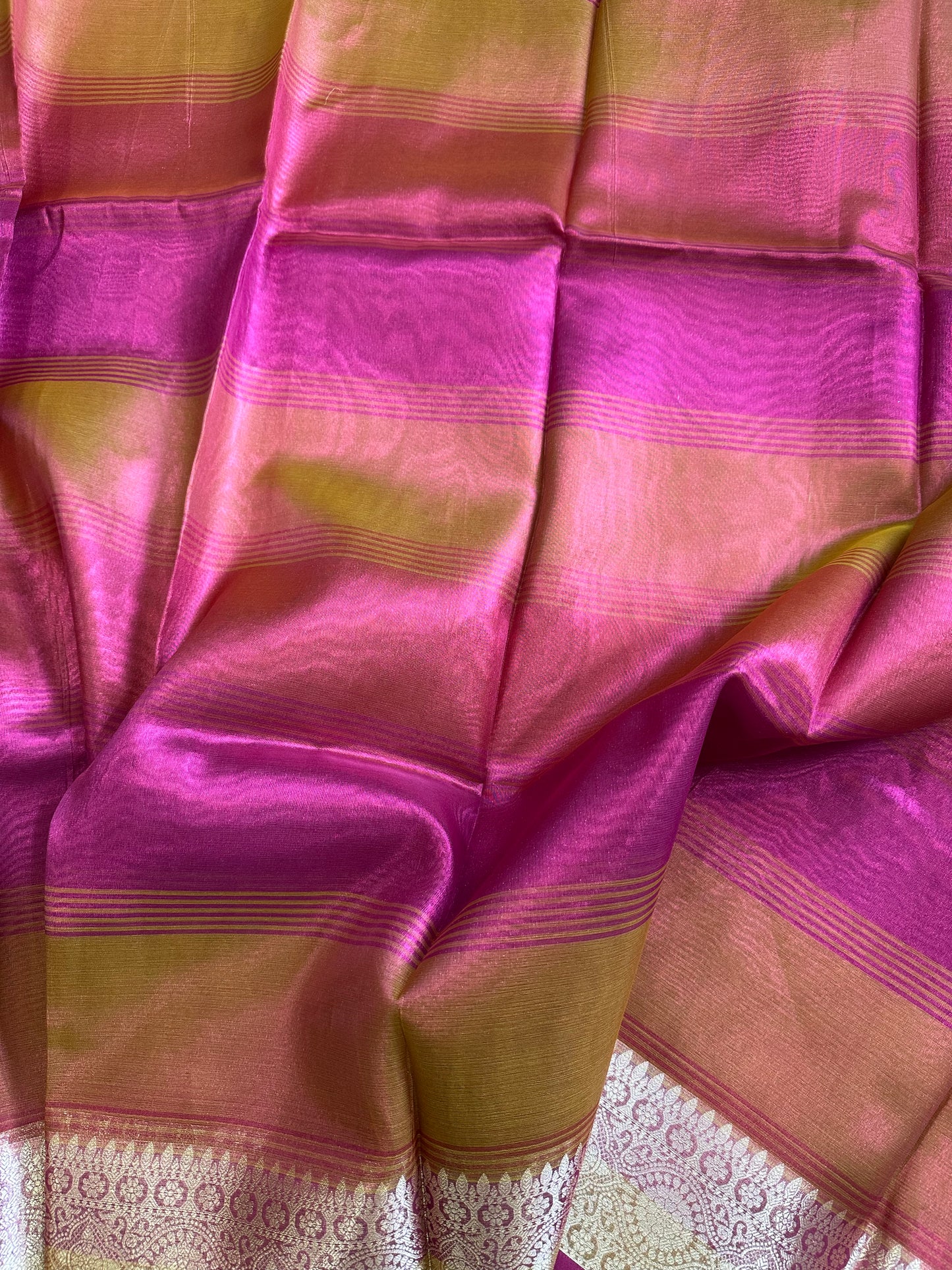 Pink Tissue Silk Saree