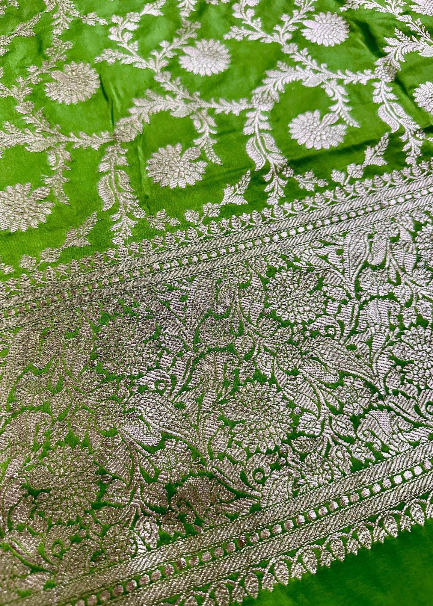 Green Mashru Silk Suit Set