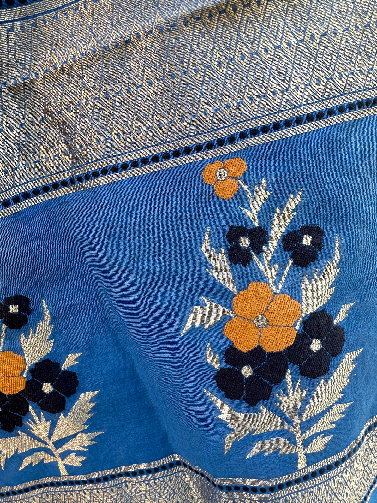 Blue Banarasi Suit Set