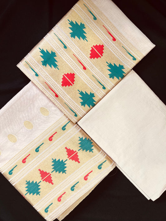 BANARASI COTTON SUIT SET- LILAC