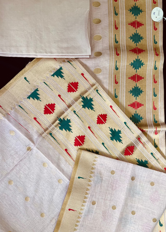 Lilac Banarasi Cotton Suit Set