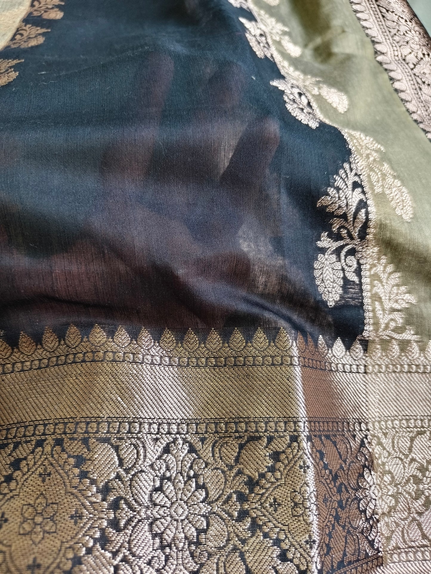 Dual Color Banarasi Saree