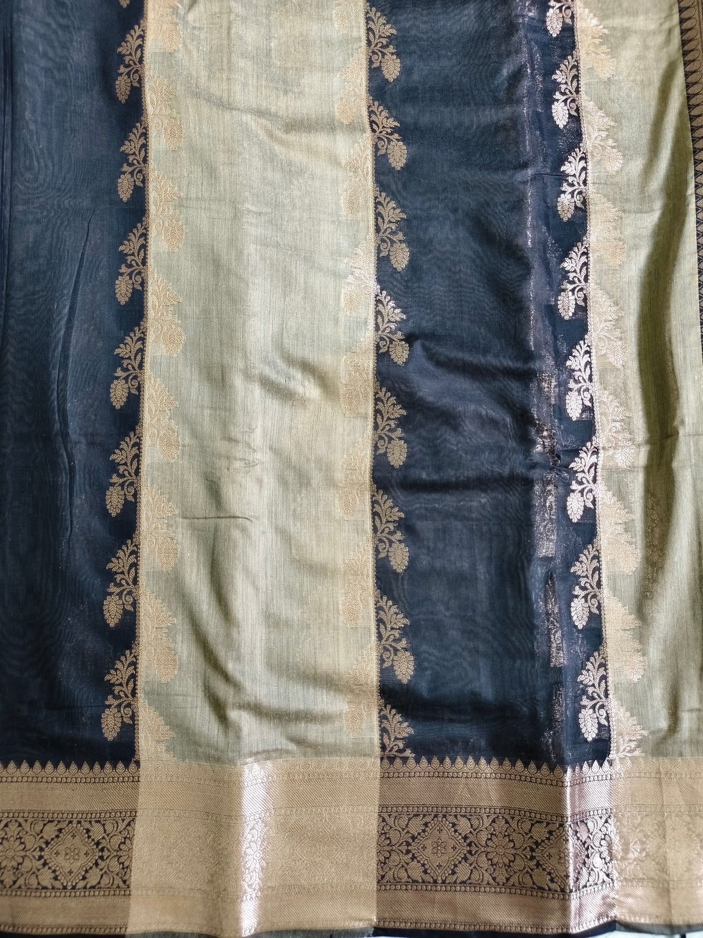Dual Color Banarasi Saree