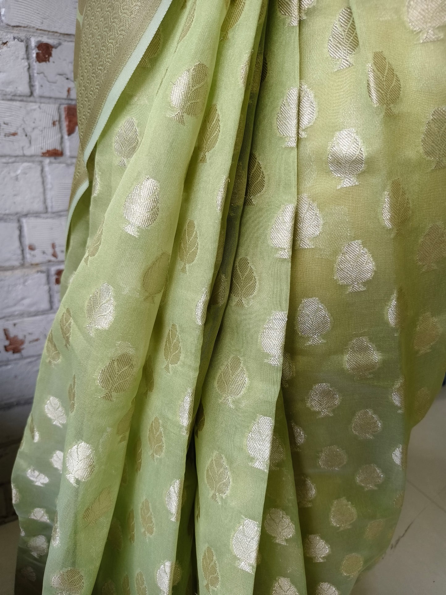 Green Georgette Banarasi Saree